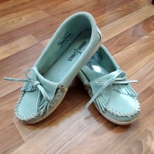 Minnetonka moccasins in mint